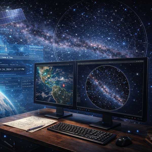 Cómo se crea un mapa estelar hoy en día